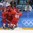 GANGNEUNG, SOUTH KOREA - FEBRUARY 21: Ivan Telegin #7 of the Olympic Athletes from Russia celebrates with Mikhail Grigorenko #25, Artyom Zub #2, Ilya Kabulkov #29 and Yegor Yakolev #44 after scoring a third period goal against Norway during quarterfinal round action at the PyeongChang 2018 Olympic Winter Games. (Photo by Andre Ringuette/HHOF-IIHF Images)

